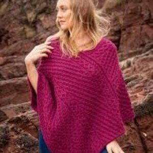 100% Wool Poncho- Nearly New (worn once)!
